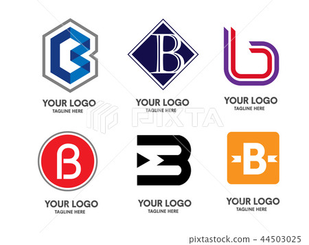 creative initial letter B logo set concept creative initial letter B logo set concept 44503025