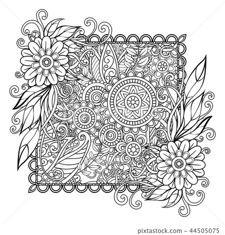 Floral Mandala Pattern 44505075