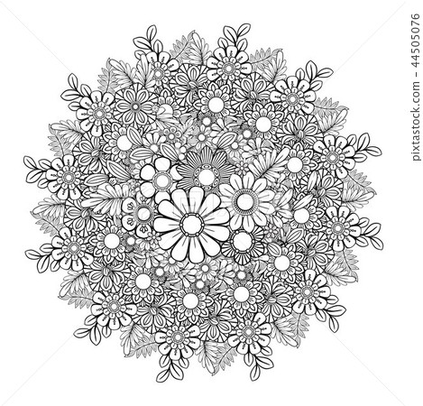 Floral Mandala Pattern 44505076