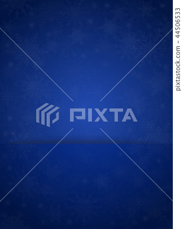 Blue Banner Snowflakes. Christmas or New Year. 44506533