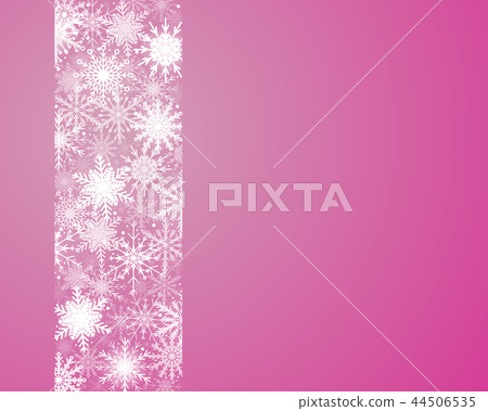 Snowflakes Ribbon Banner. Christmas or New Year. 44506535