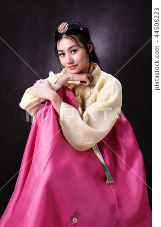 Girl in clearance hanbok