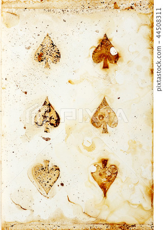 Playing card spade background material 44508311