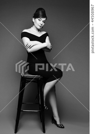 Beautiful lady at the image from classic film 44508967