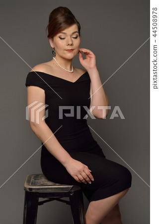 Beautiful lady at the image from classic film Beautiful lady at the image from classic film 44508978