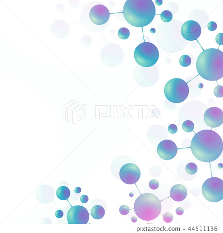 Abstract molecules structure design, atom, neurons. Medical background for banner or flyer 44511136