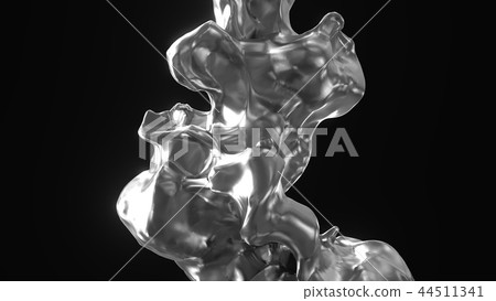 Pouring melted metal. 3D rendering 44511341