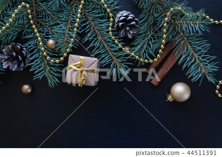 Merry Christmas and Happy New Year background Merry Christmas and Happy New Year background 44511391