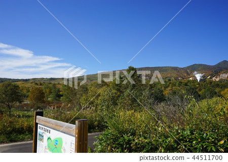 Let's go Hachimantai of autumnal leaves 44511700