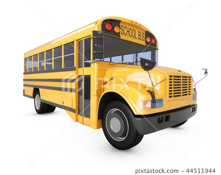 3D Rendering School Bus isolated on a white 44511944