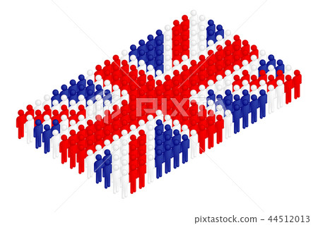 3D Isometric man icon pictogram in row, United 44512013