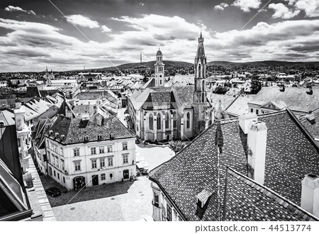 Historic Main square from Fire tower, Sopron Historic Main square from Fire tower, Sopron 44513774