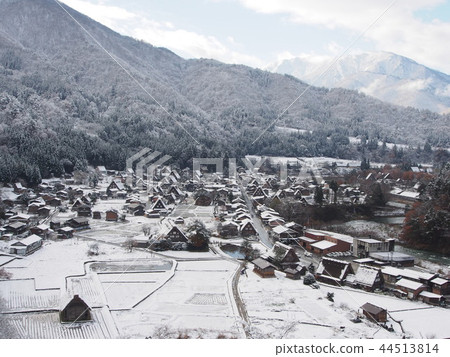 白川町去的雪場面在秋天 白川町去的雪場面在秋天 44513814