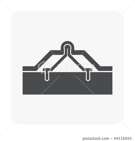 roof material icon roof material icon 44516893