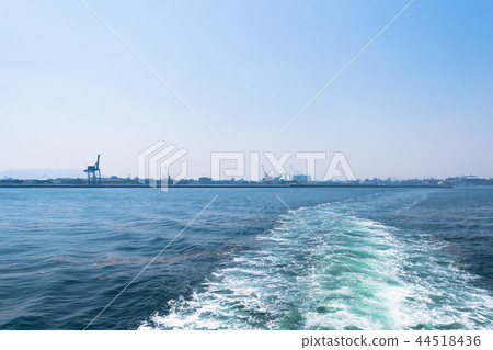 Ferry Menon 2 and Wave Splashing in the Seto Inland Sea 44518436