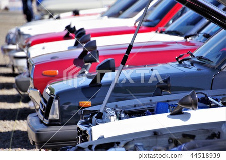 Old car event car line Old car event car line 44518939