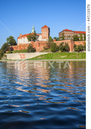 View From Vistula River to Wawel Castle in Krakow View From Vistula River to Wawel Castle in Krakow 44518976