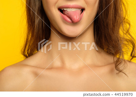naughty mischievous childish behavior girl tongue naughty mischievous childish behavior girl tongue 44519970