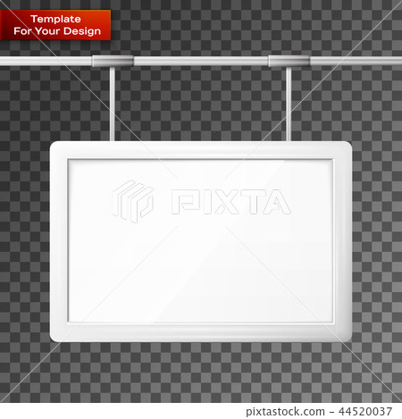 Blank billboard screen, isolated 44520037
