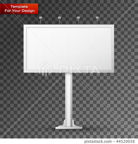 Blank billboard screen, isolated Blank billboard screen, isolated 44520038