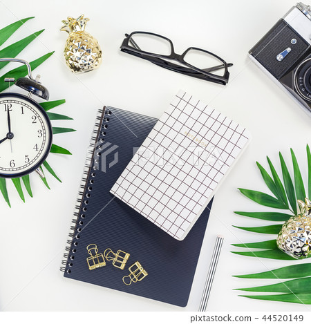 Styled design office workspace desk with camera Styled design office workspace desk with camera 44520149