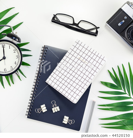 Styled design office workspace desk with camera Styled design office workspace desk with camera 44520150