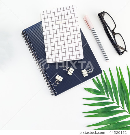Styled design office workspace desk with camera 44520151