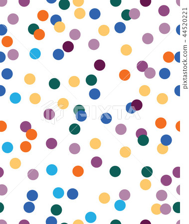 Seamless pattern with confetti - Stock Illustration [44520221] - PIXTA