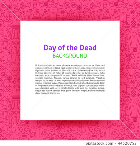 Day of the Dead Paper Template 44520752