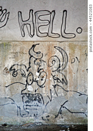 Mali Losinj,Croatia,WallArt in army depots,11 Mali Losinj,Croatia,WallArt in army depots,11 44521083