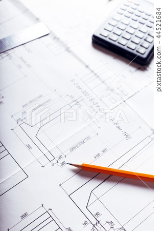 plan - drawing on the table plan - drawing on the table 44521684