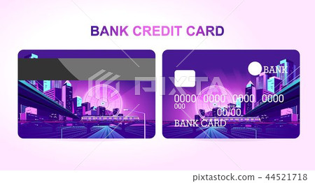 bank card night city 44521718