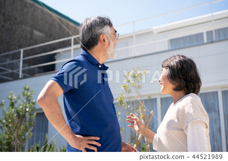 Senior Couple Home My Home New Construction 44521989