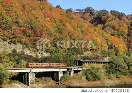 Tadami line of autumn leaves Tadami line of autumn leaves 44522158