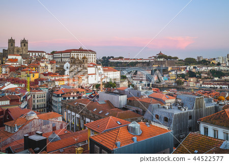 Skyline of Porto with Porto Cathedral in portugal 44522577