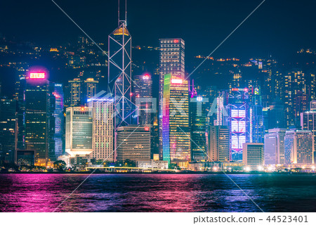 Hong Kong night view Hong Kong night view 44523401
