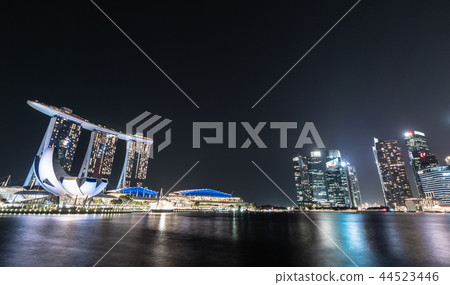 Singapore Marina Bay Night view 44523446