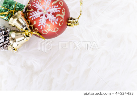 Christmas background with festival decoration 44524482