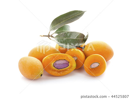 sweet Marian plum thai fruit isolated on white sweet Marian plum thai fruit isolated on white 44525807