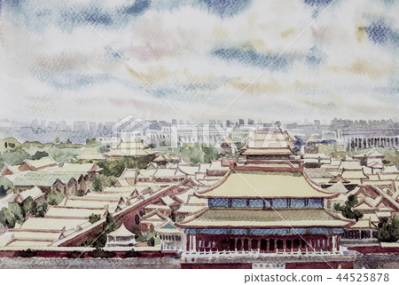 Beijing forbidden city scenery in China Beijing forbidden city scenery in China 44525878