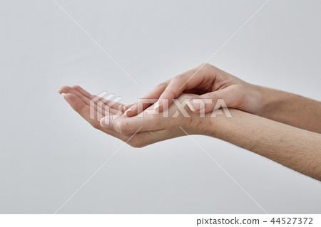 Empty Female hand holding Empty Female hand holding 44527372