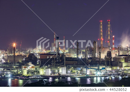 岡山，水島，工業區（夜） 44528052