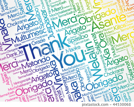 Thank You word cloud in different languages Thank You word cloud in different languages 44530068