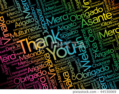 Thank You word cloud in different languages Thank You word cloud in different languages 44530069