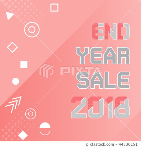 End year sale 2018 created banner 44530151