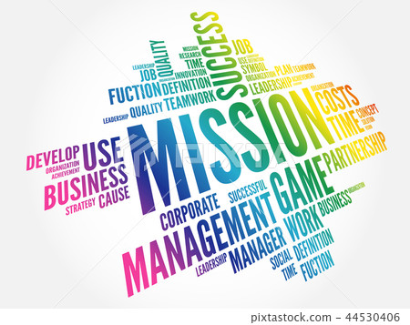 MISSION word cloud collage MISSION word cloud collage 44530406