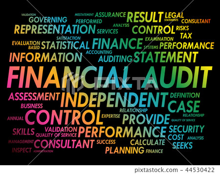 Financial Audit word cloud collage Financial Audit word cloud collage 44530422