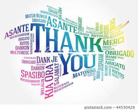 Thank You Word Cloud background 44530429