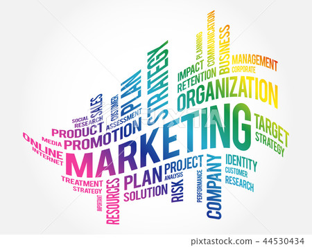Marketing word cloud collage Marketing word cloud collage 44530434