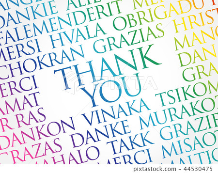 Thank You Word Cloud concept 44530475